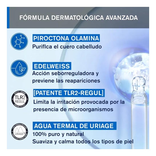 Uriage DS Hair Champú Suave Regulador 500ml