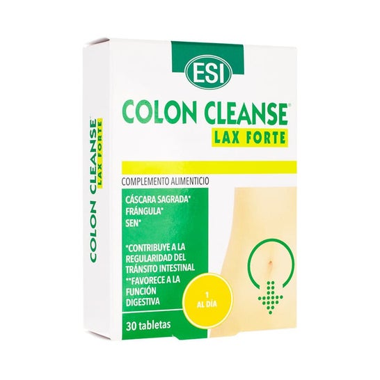ESI Colon Cleanse Lax Forte 30 comprimidos laxante natural para estreñimiento ocasional