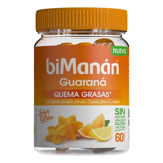 biManán Gummies Quema Grasas Guaraná 60uds