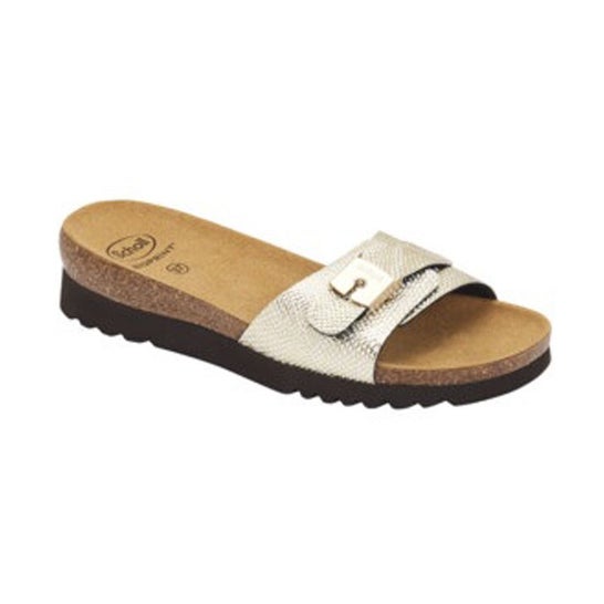 Scholl Sandalia Ginni Rept Pr Sy Woman Plata Talla 42 1 Par