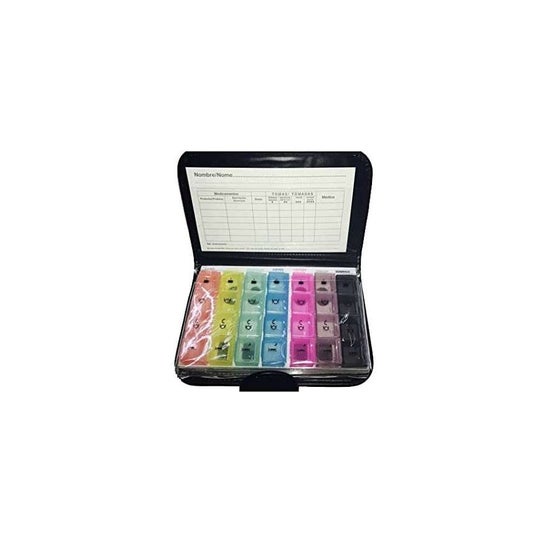 Dernove Pastillero Semanal En Carpeta Diseño Compacto