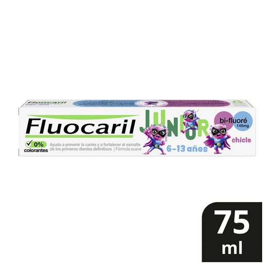 Fluocaril® Junior gel dentífrico sabor chicle 75ml