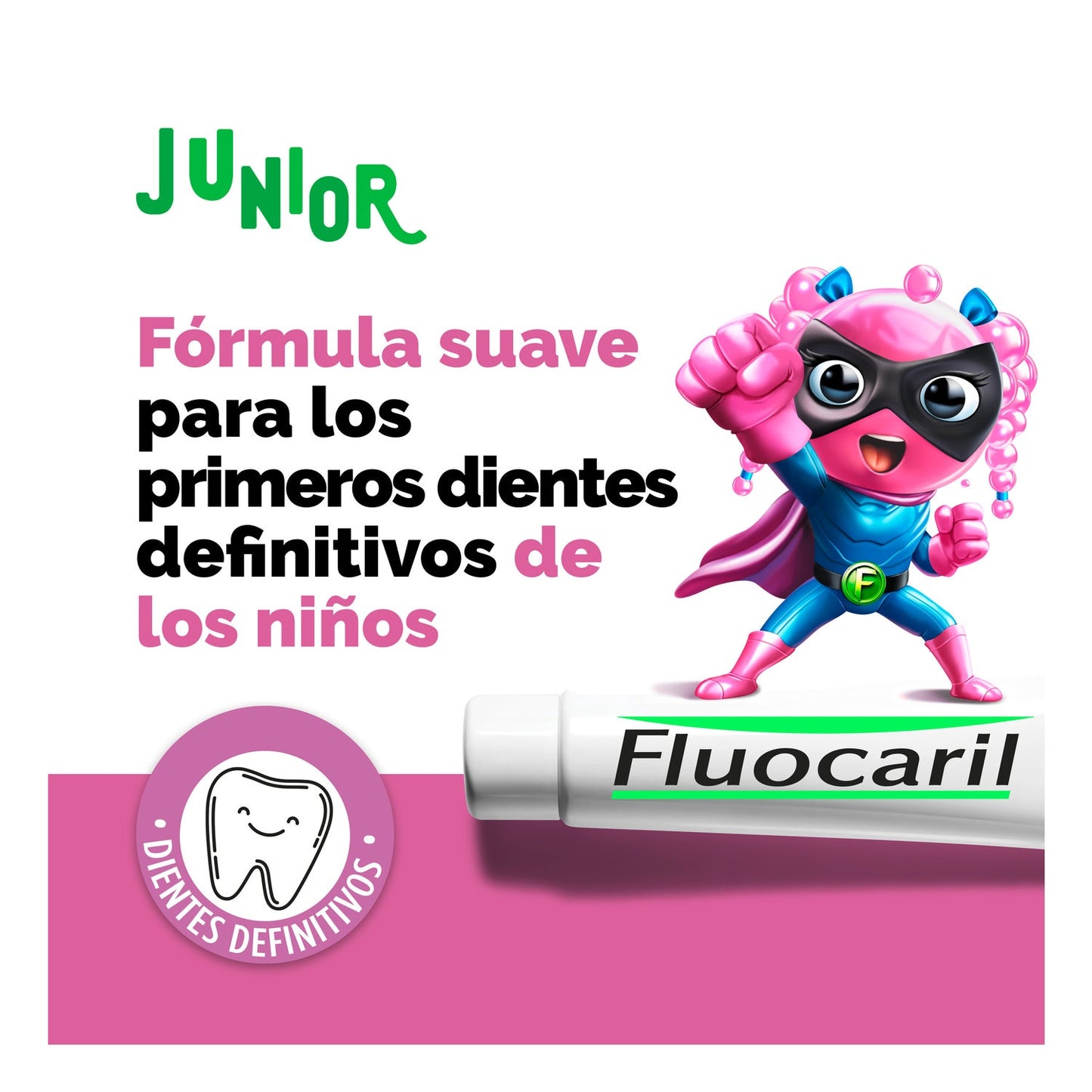 Fluocaril® Junior gel dentífrico sabor chicle 75ml