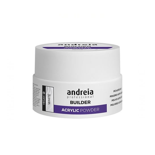 Andreia Professional Polvo Acrílico Construcción Uñas Blanco 20 g