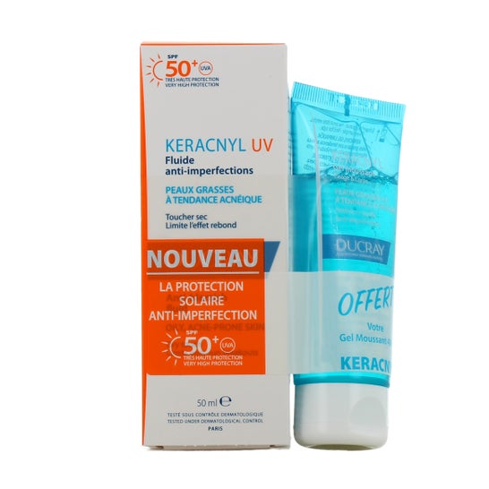 Ducray Keracnyl Fluido Anti-Imperfecciones 50ml + Gel 40ml