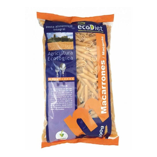 Novadiet Macarrones Trigo Integral Eco 500 g