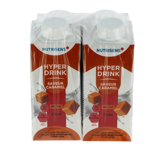 Nutrisens Hyperdrink Bebida 2kcal Caramel 4x200ml