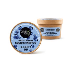 Organic Shop Anti-Yellow Solid Shampoo Blueberry Shea 60 g
