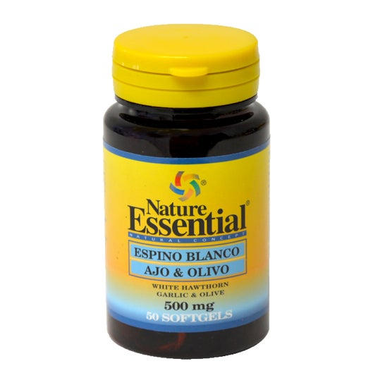 Nature Essential Espino Blanco+ajo+olivo 500mg 50 perlas