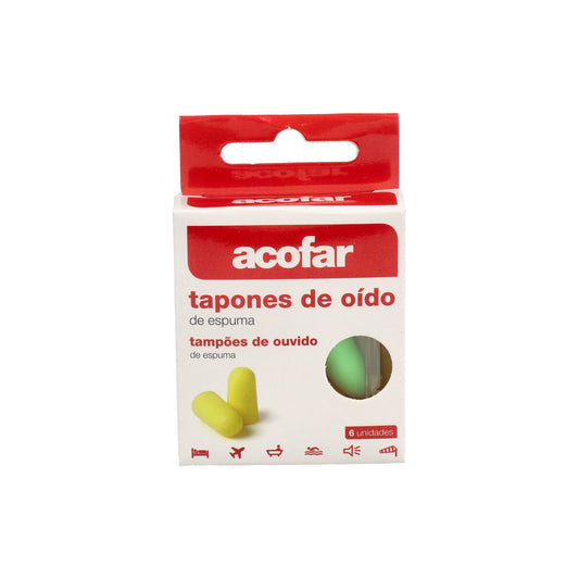 Acofar tapones de espuma para los oídos 6uds