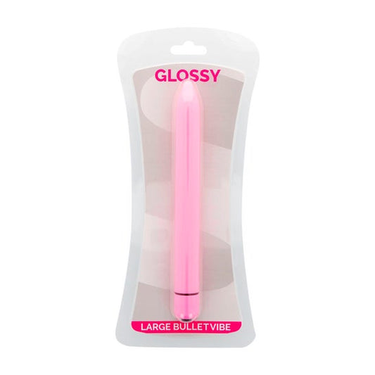 Glossy Slim Vibrador Rosa 1ud