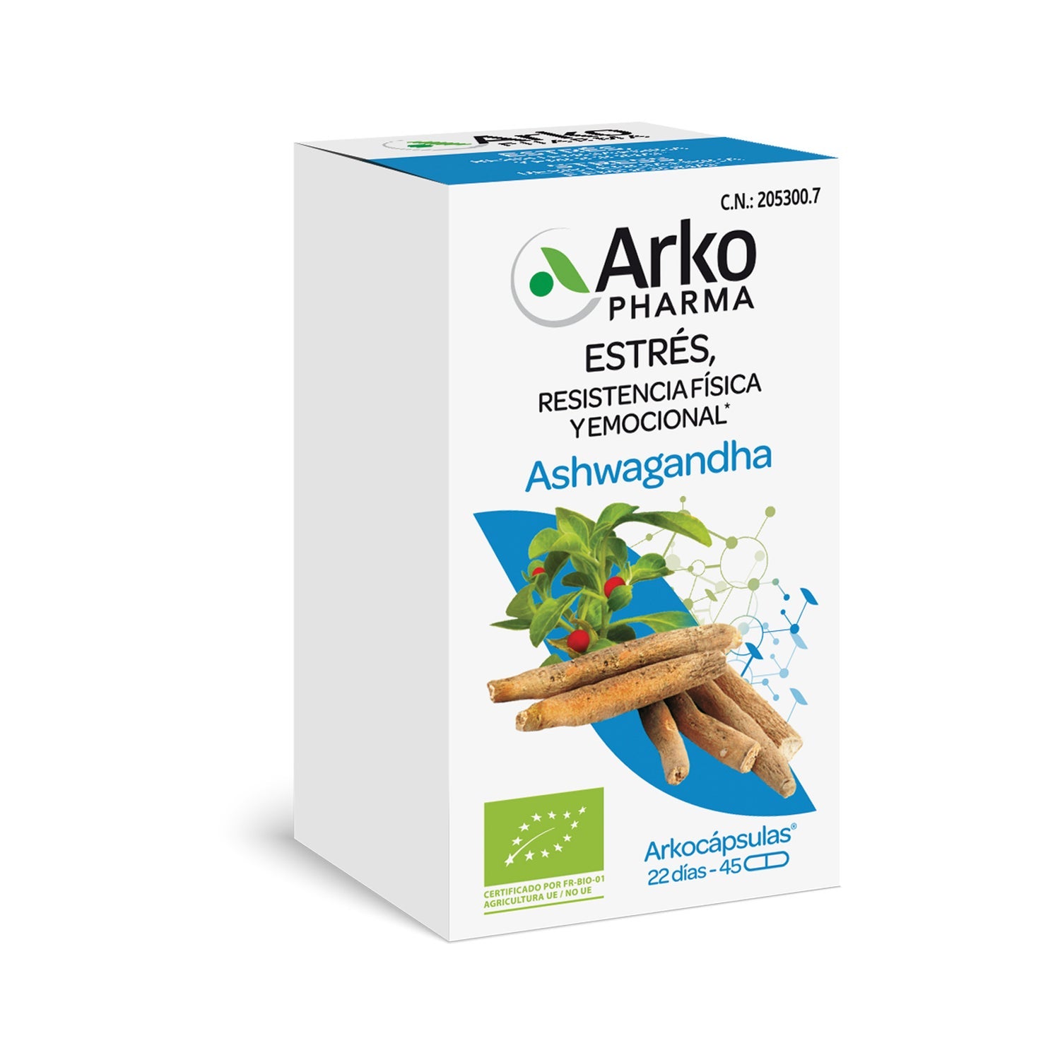 Arkopharma Arkocápsulas Ashwagandha BIO 45caps
