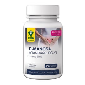 Raab Vitalfood D-Mannose Arándano Rojo 24 comp