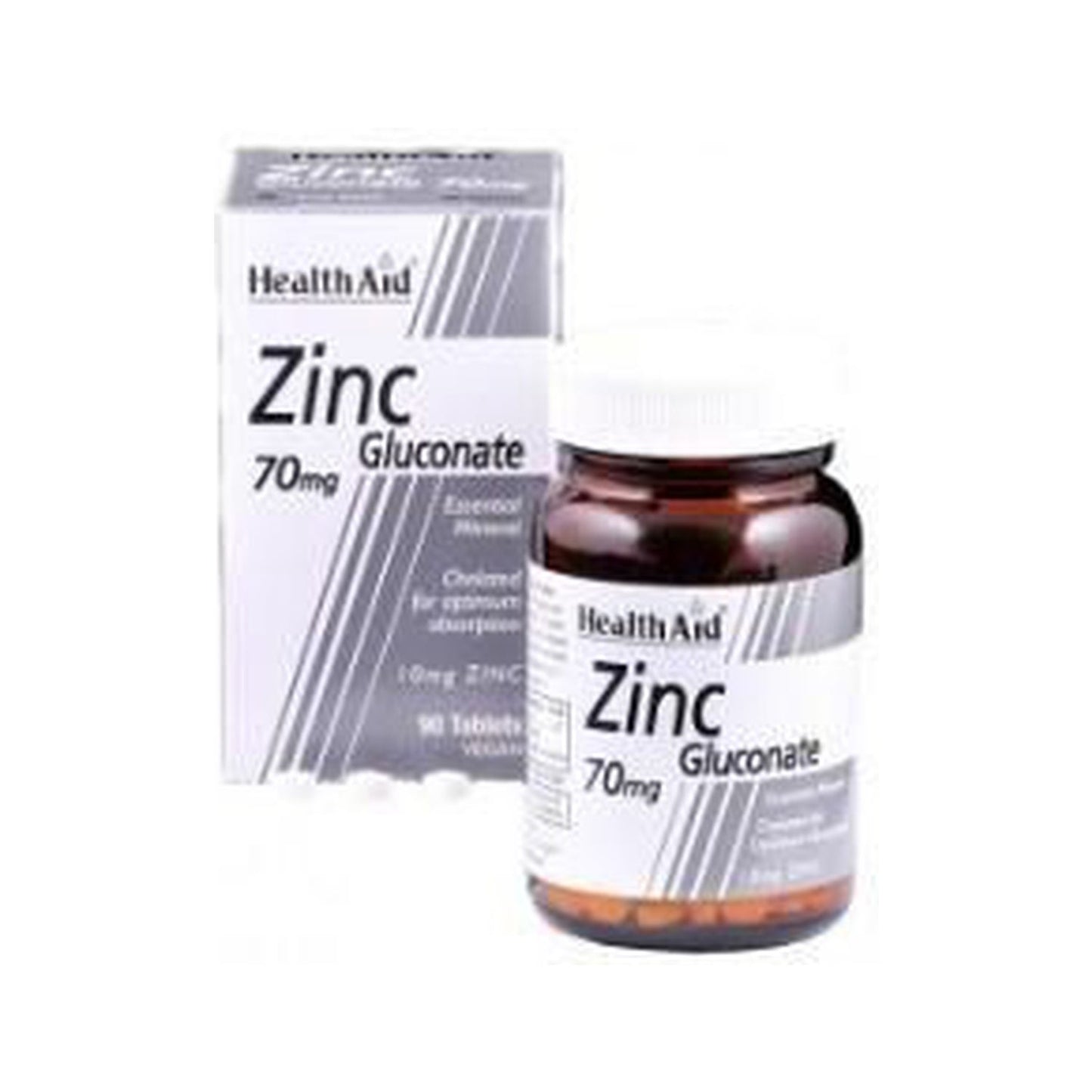 HealthAid Gluconato de Zinc 70mg 90comp