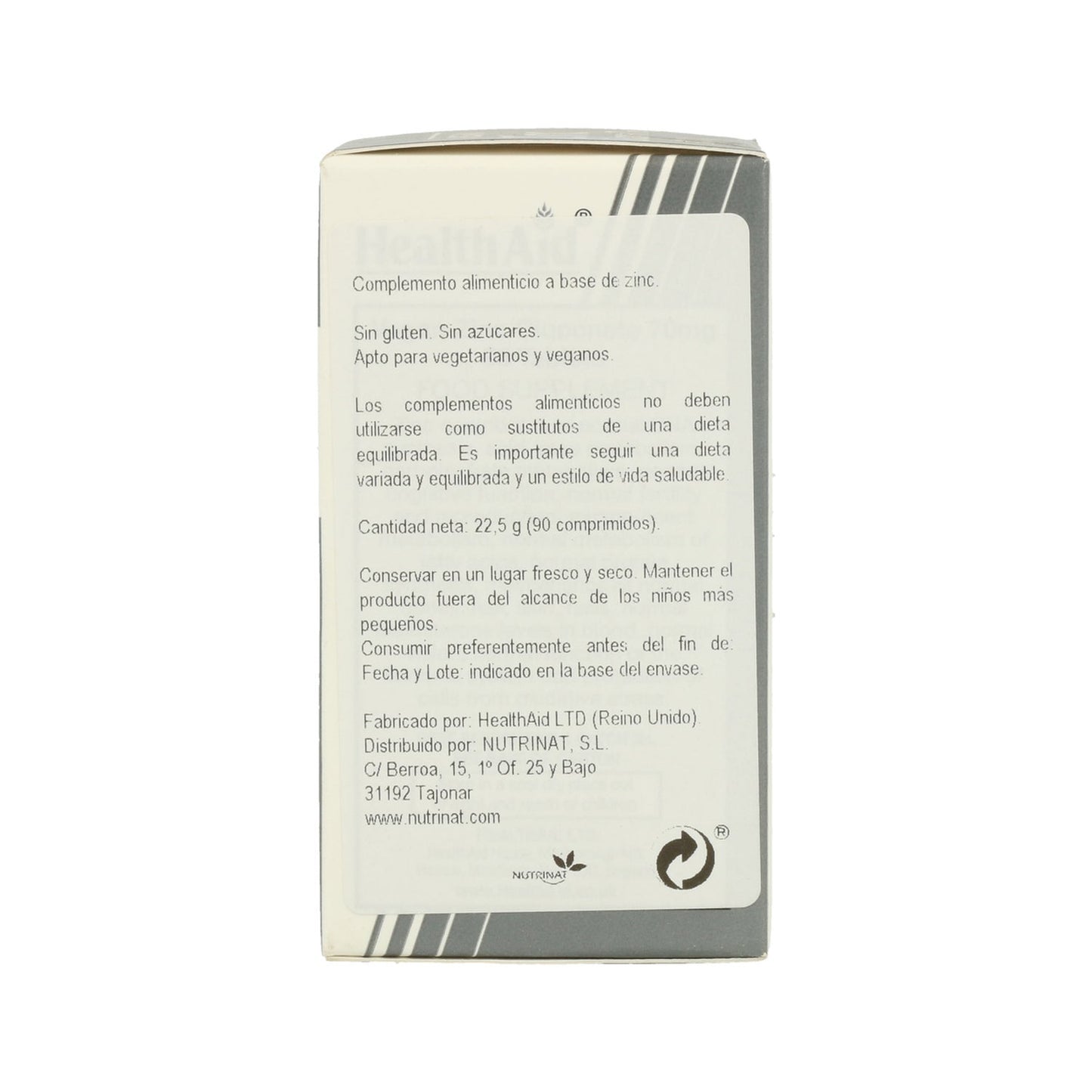 HealthAid Gluconato de Zinc 70mg 90comp