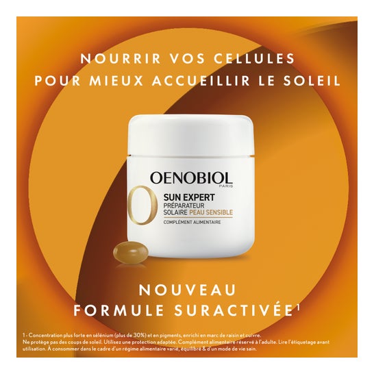 Oenobiol Sun Expert Protector Celular Pieles Sensibles 30caps