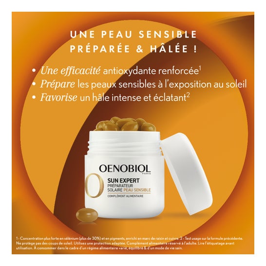 Oenobiol Sun Expert Protector Celular Pieles Sensibles 30caps