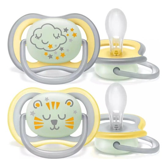 Philips Avent Ultra Air Night Time Chupete +18m 2uds
