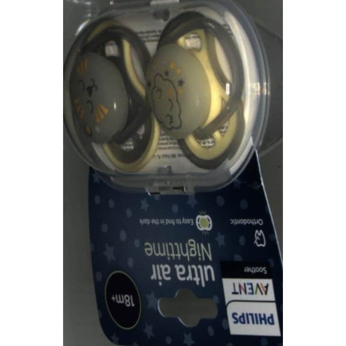 Philips Avent Ultra Air Night Time Chupete +18m 2uds