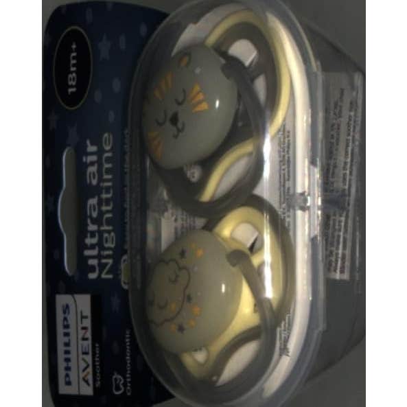Philips Avent Ultra Air Night Time Chupete +18m 2uds