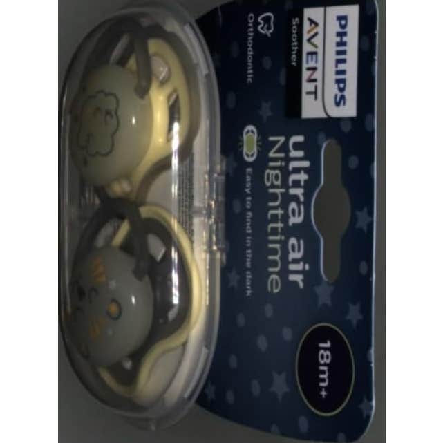 Philips Avent Ultra Air Night Time Chupete +18m 2uds