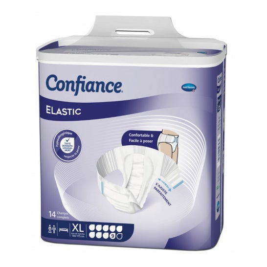 Confiance Cambio completo elástico 9 gotas XL 14 unidades