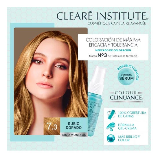 Clearé Institute Colour Clinuance 7.3 Rubio Dorado 170 ml