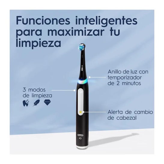Oral-B Io3 Duo Matt Ice Cepillo Dental Eléctrico Azul Negro 2uds