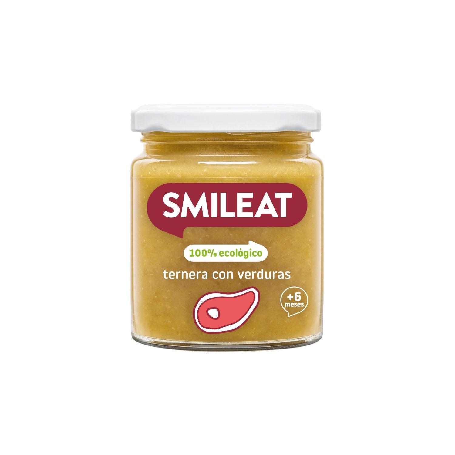 Smileat Tarrito Ecológico de Ternera con Verduras 230g