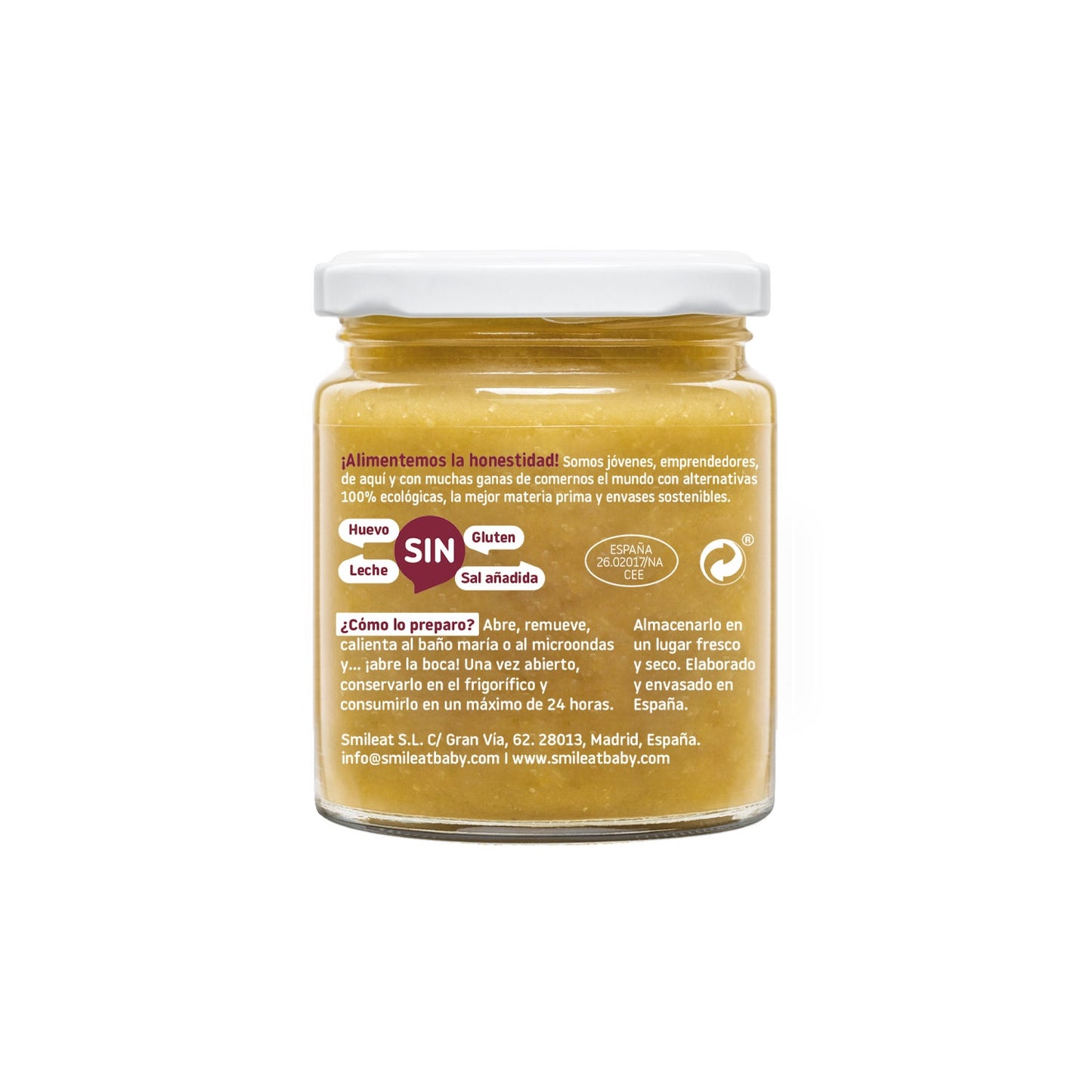 Smileat Tarrito Ecológico de Ternera con Verduras 230g