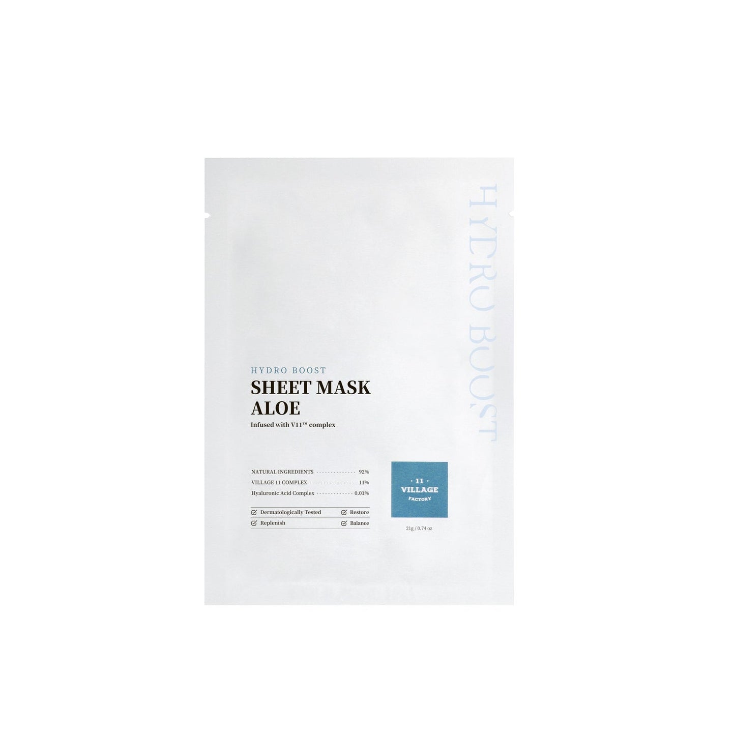 Village 11 Factory Hydro Boost Sheet Mask Aloe 21g