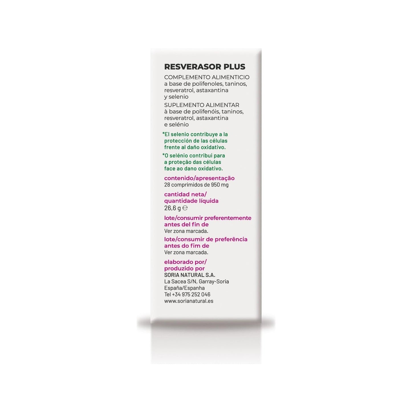Soria Natural Resverasor Plus 28comp