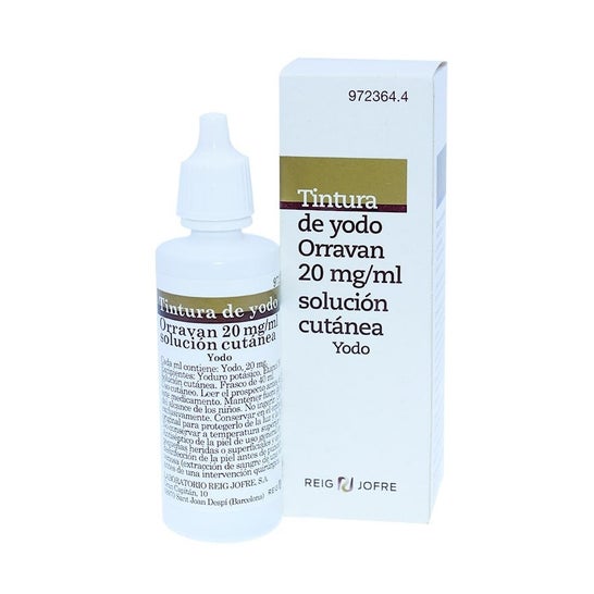 Reig Jofre Tintura de Yodo Orravan 20mg/ml 40ml