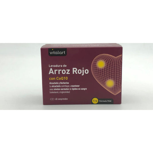 Vitalart Levadura De Arroz Rojo Con Q10 60comp