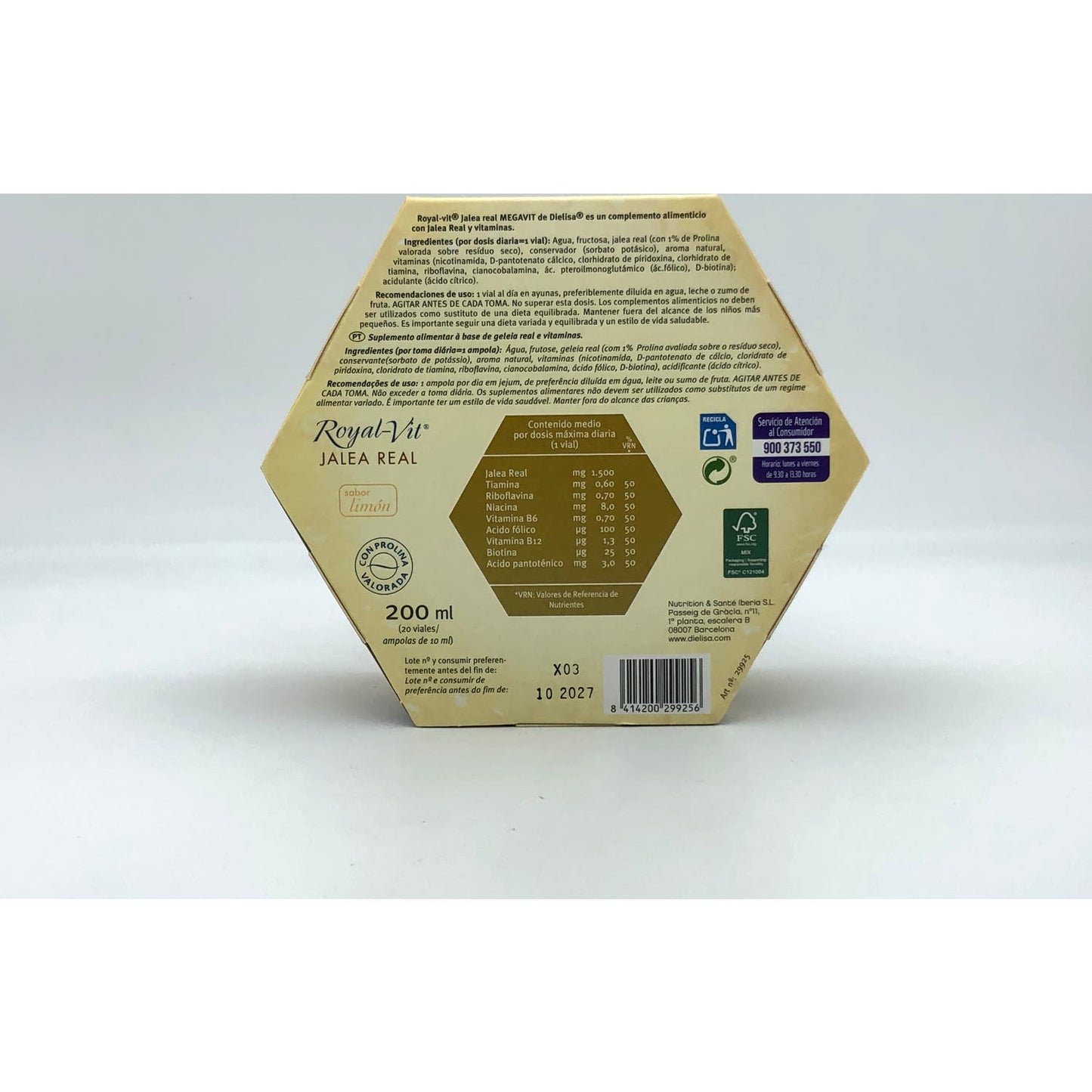 Dietisa jalea real royalvit mega-total 20 viales