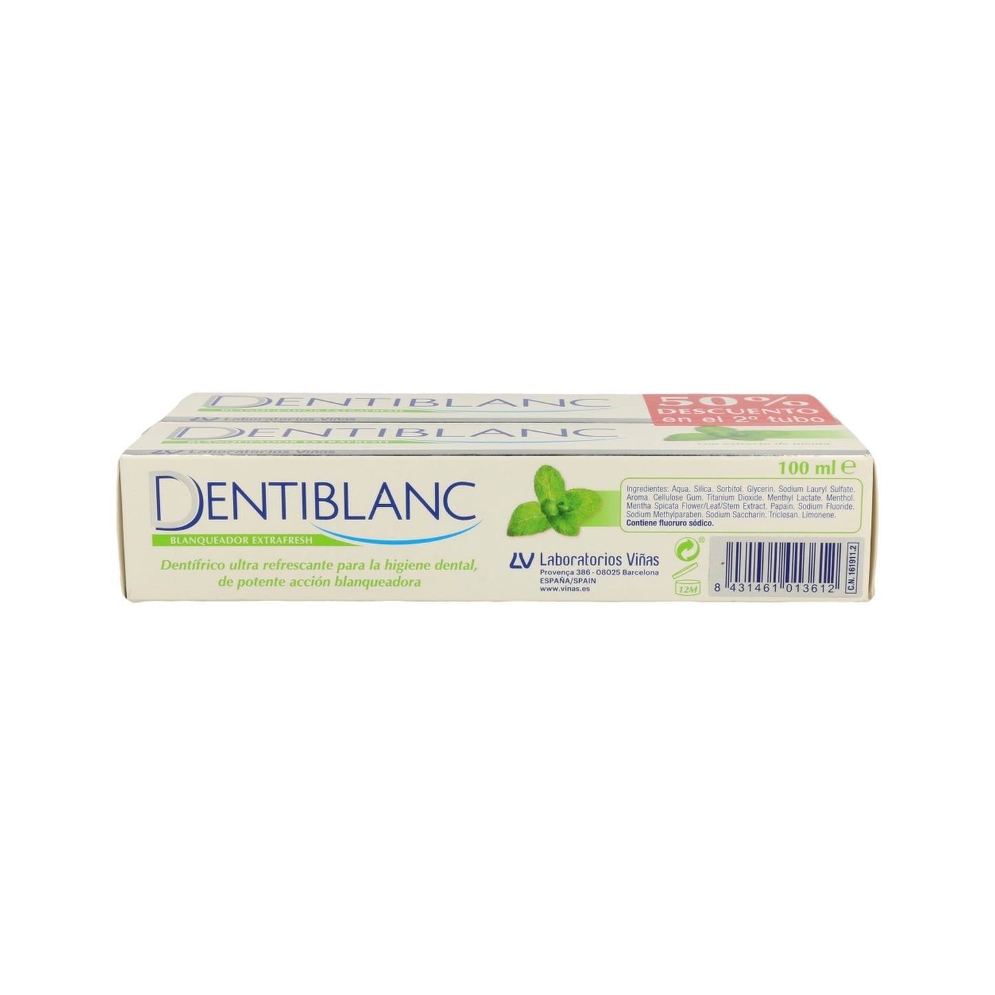 Dentiblanc Extrafresh Pasta Dental Pack de 2 Unidades x 100ml