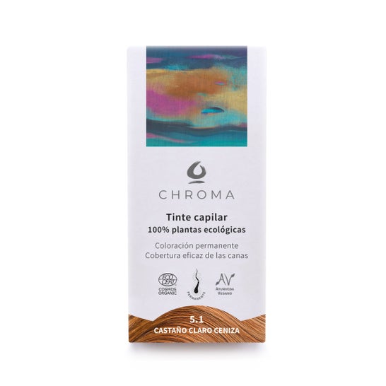 Chroma Tinte Bio 5.1 Castaño Claro Ceniza 500 g