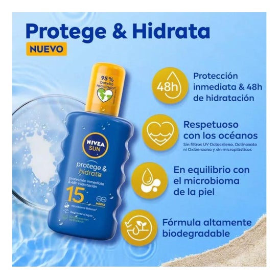 Nivea Sun Protege & Hidrata Spray Spf15 200ml
