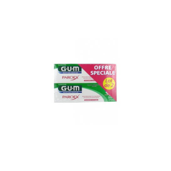 Goma de mascar Paroex Gel dentífrico Set de 2 x 75 ml