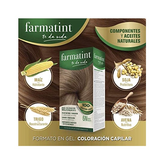 Farmatint Gel 6N Rubio Oscuro 135ml