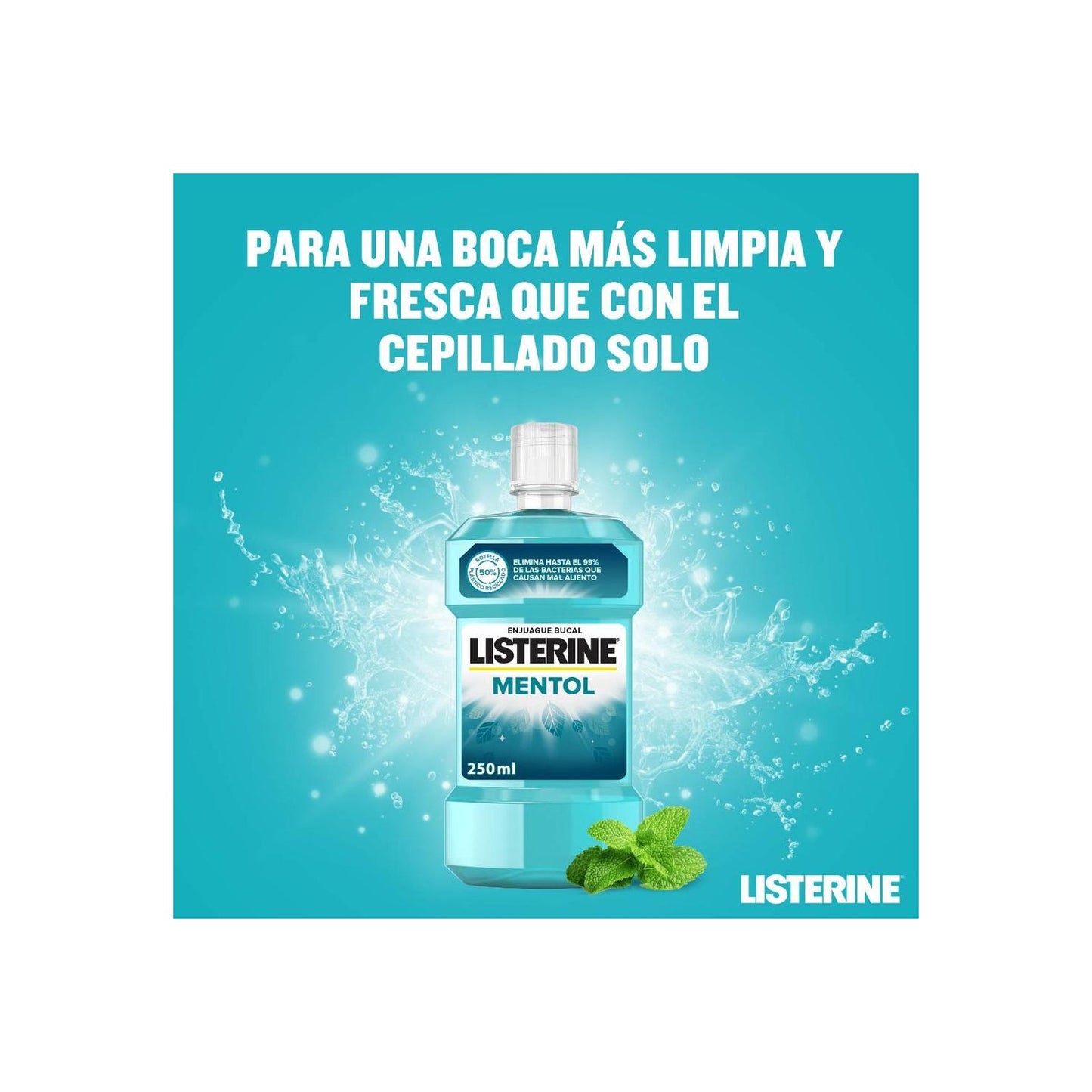 Listerine Enjuague Bucal Mentol 500ml