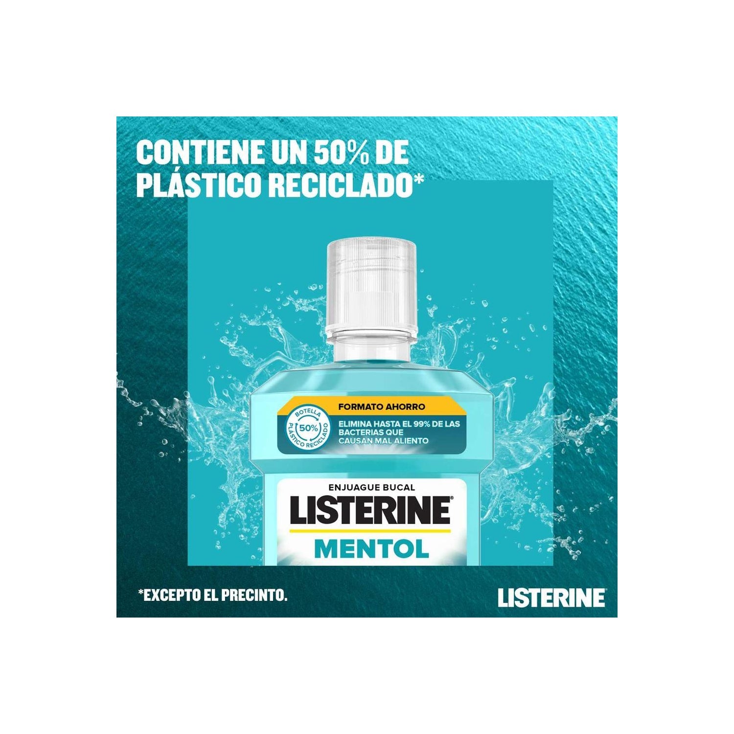 Listerine Enjuague Bucal Mentol 500ml