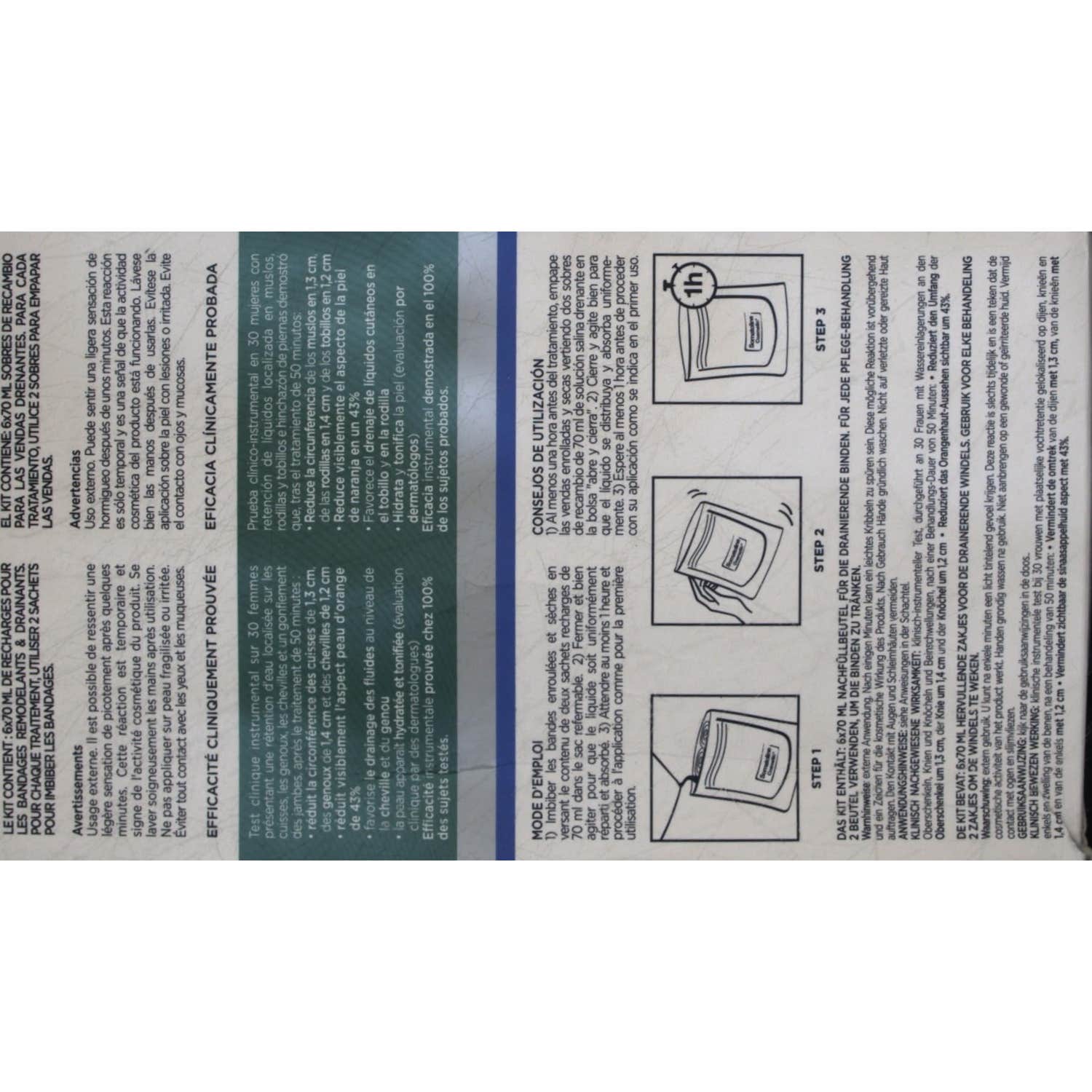 Somatoline Cosmetic Recambio Para Vendas Drenantes 6uds