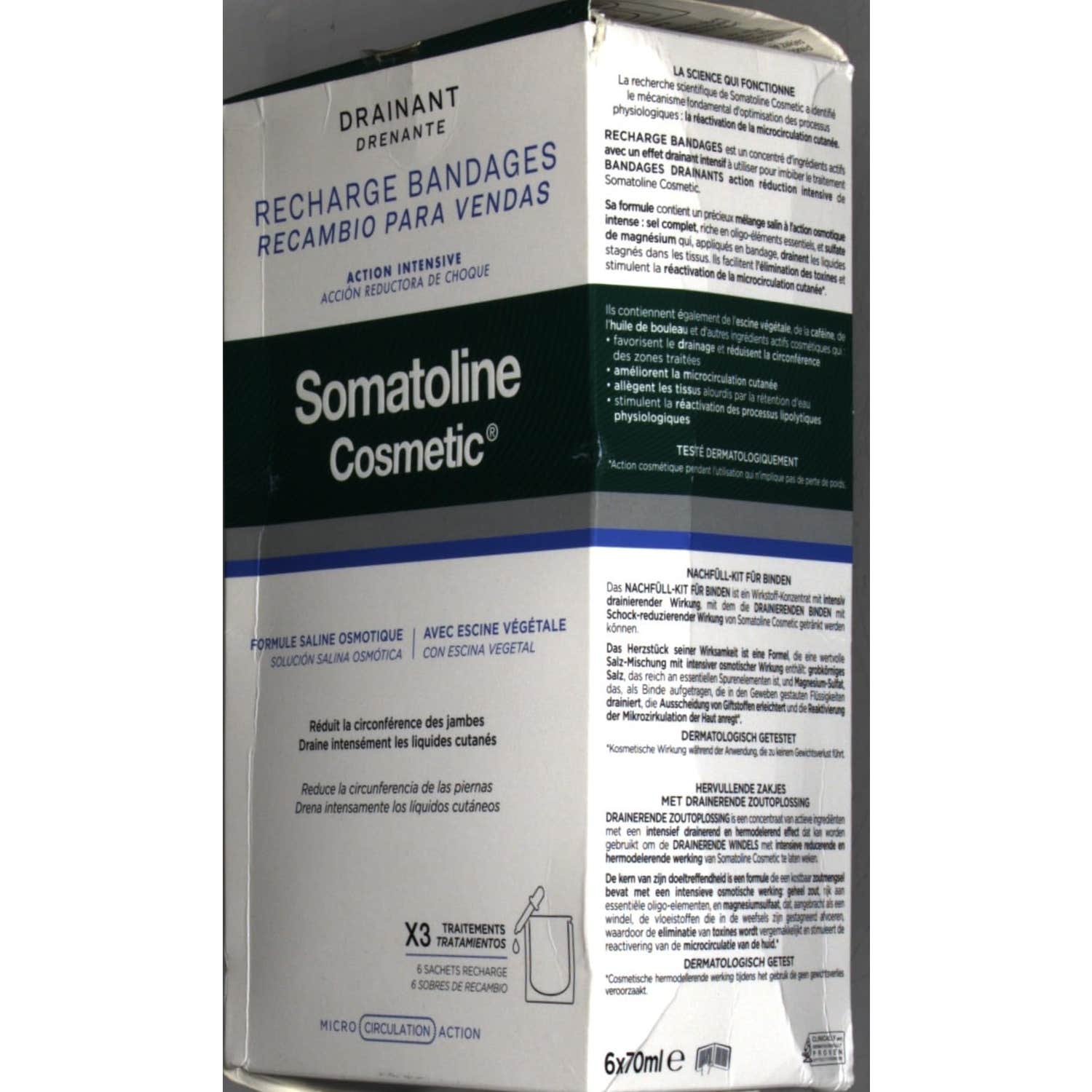 Somatoline Cosmetic Recambio Para Vendas Drenantes 6uds