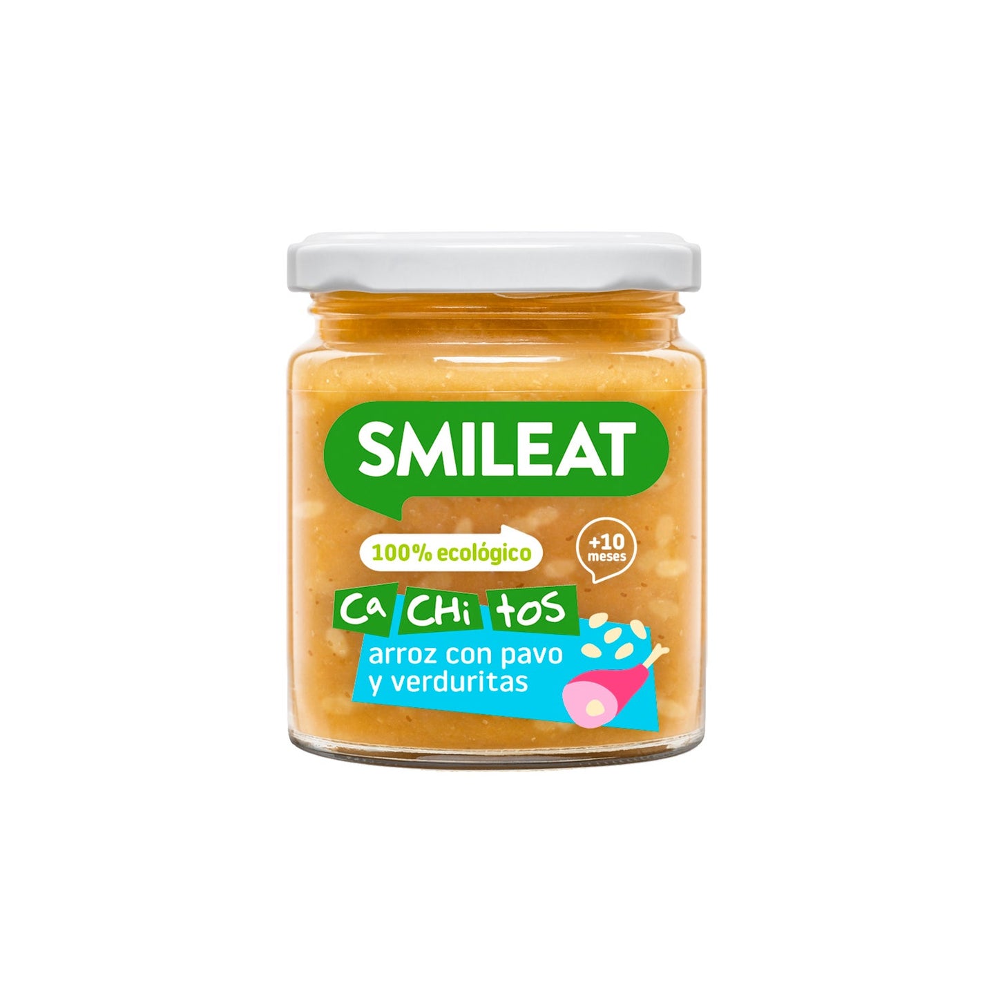 Smileat Tarrito Ecológico CA-CHI-TOS de Arroz con Pavo Verduras 230g