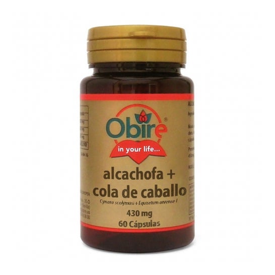 Obire Alcachofa + Cola de Caballo 300 mg 60 caps