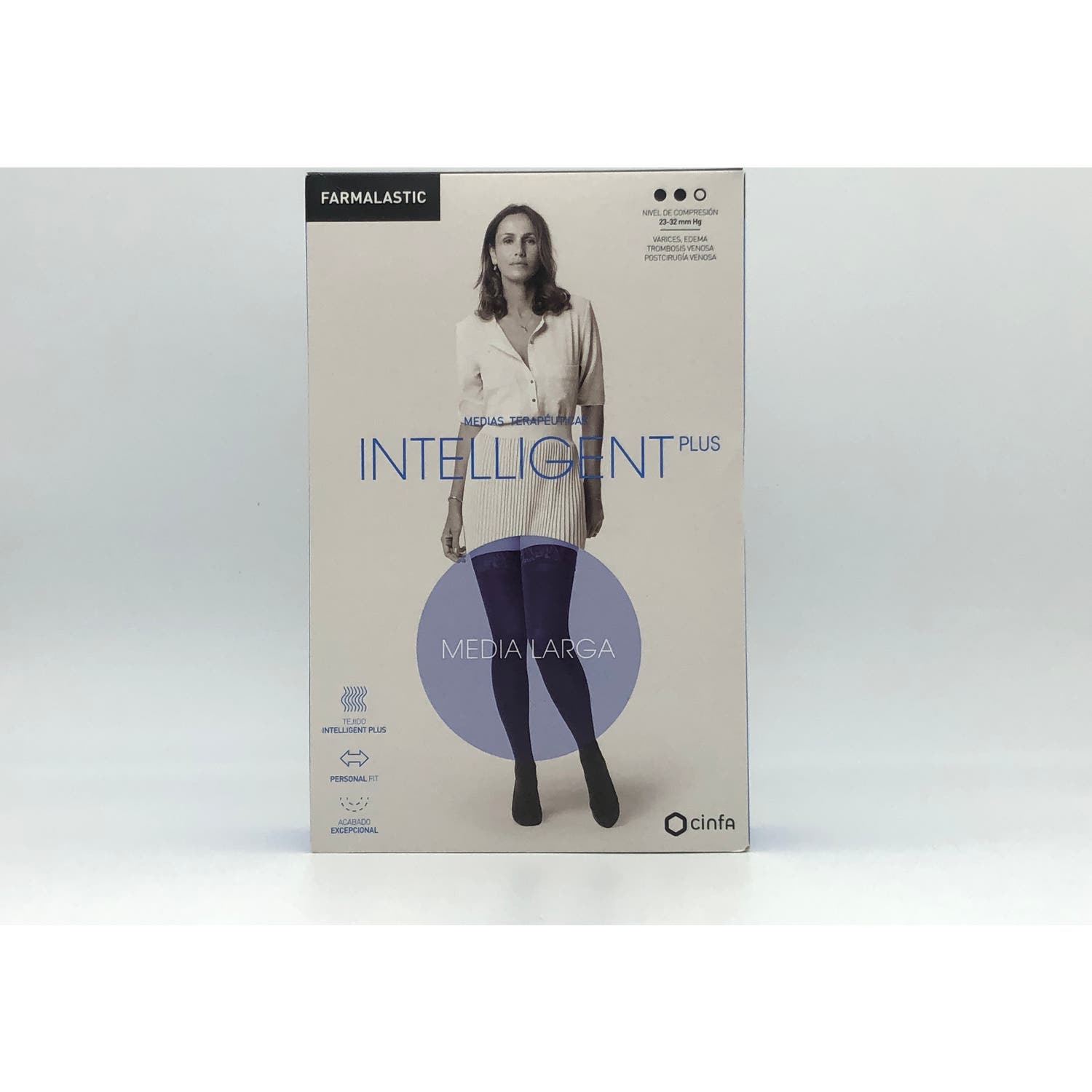 Farmalastic Novum Media Larga Intelligent Plus Comp.Normal Canela T-2