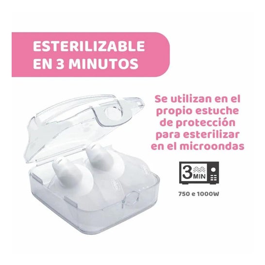 Chicco Protegepezón Silicona Skintoskin T-S-/M 2 uds