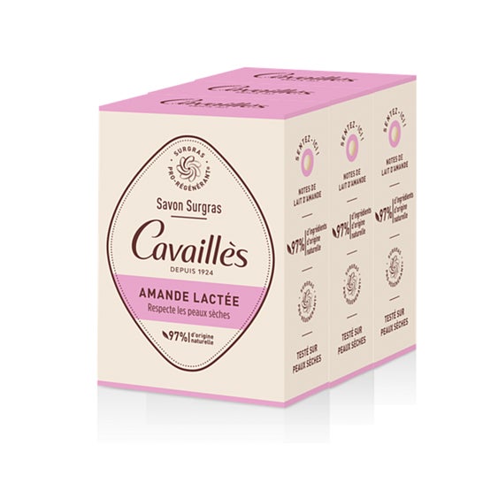 Cavailles Jabón Surgras Amande Lactée 3 X200 g