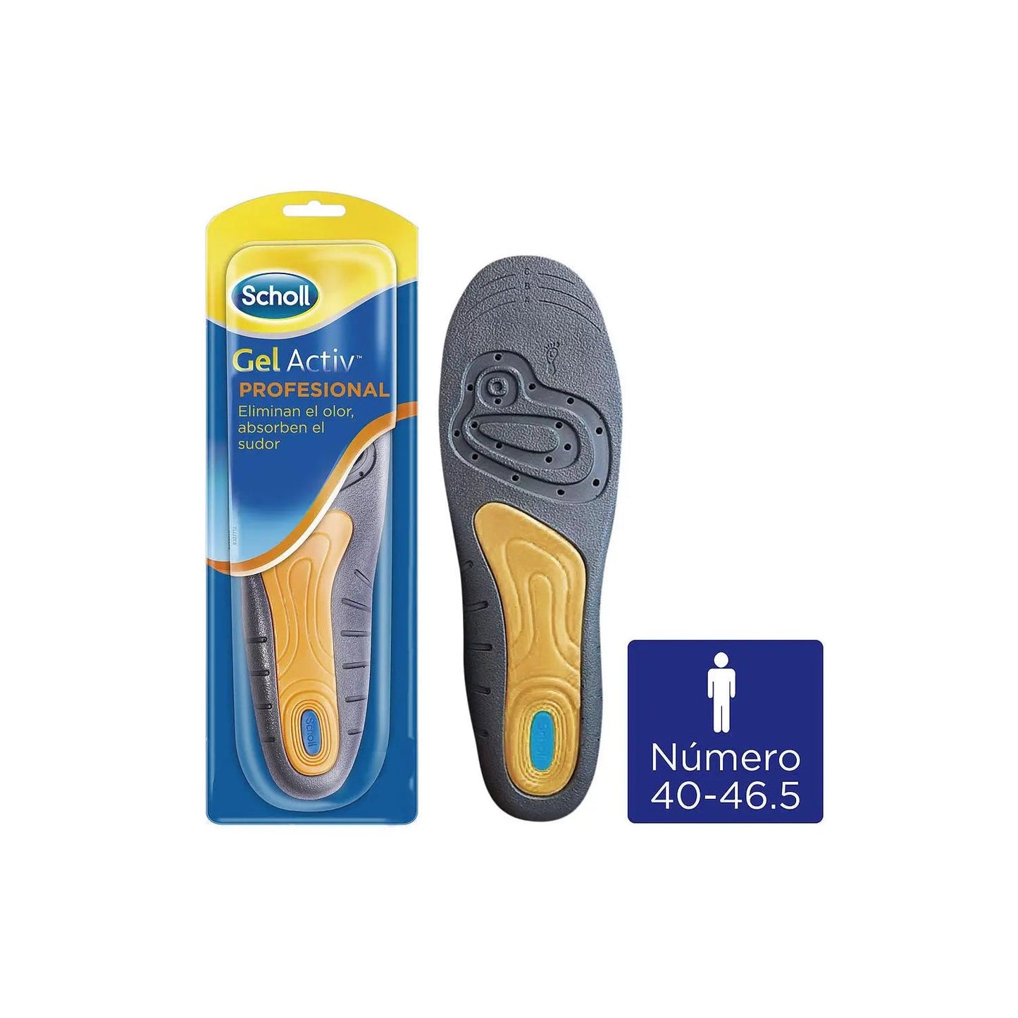 Scholl Gel Activ Profesional Hombre 1par